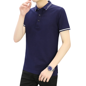 纯棉短袖t恤男夏装修身潮流翻领polo衫男士 PL9988P38图片