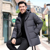 2025冬季户外中老年中长款装羽绒服加厚爸爸男士羽绒服YR9848P100，男装羽绒服，星座1410（原1902A）