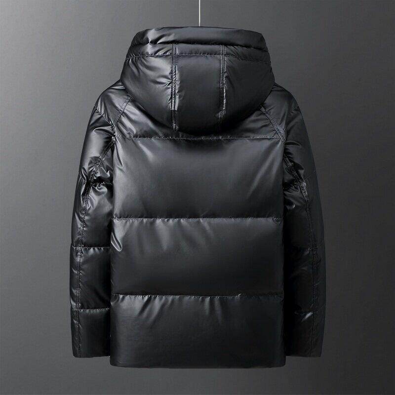 2021新款男士羽绒服短款冬装轻薄款潮牌白鸭绒亮面外套YR8805P115,男装羽绒服,星座1410（原1902A）
