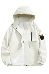 S-8XL薄防风防水冲锋衣男女大码夹克春秋户外情侣登山服JK6688P65图片