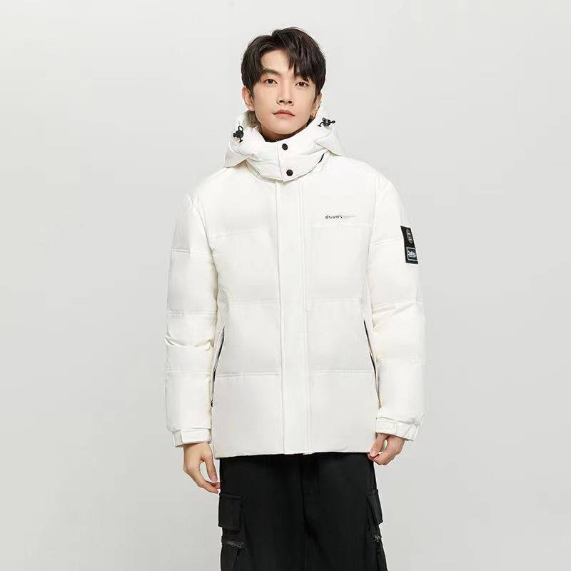 正品超厚短款羽绒服男士冬季可拆卸帽子时尚防风外套男YR9854P150，男装羽绒服，星座1410（原1902A）