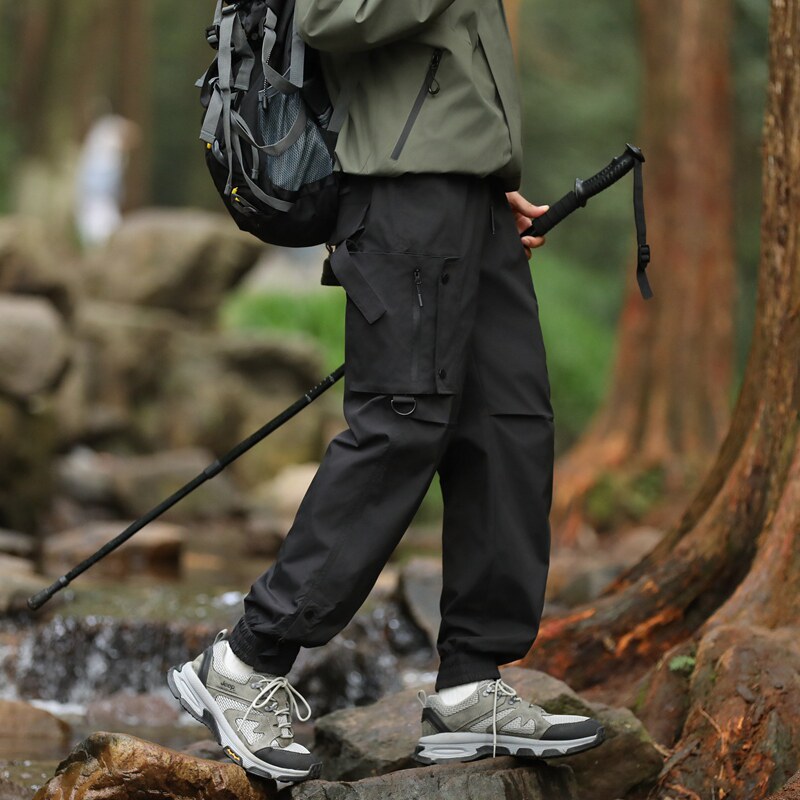 春季防泼水长裤宽松休闲直筒长裤高街潮高品质机能冲锋裤K2505P50图片