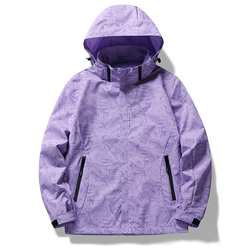 春秋冲锋衣情侣户外运动枫叶防风防水夹克外套登山服 CF6266F P55图片