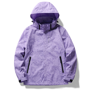 春秋冲锋衣情侣户外运动枫叶防风防水夹克外套登山服 CF6266F P55图片