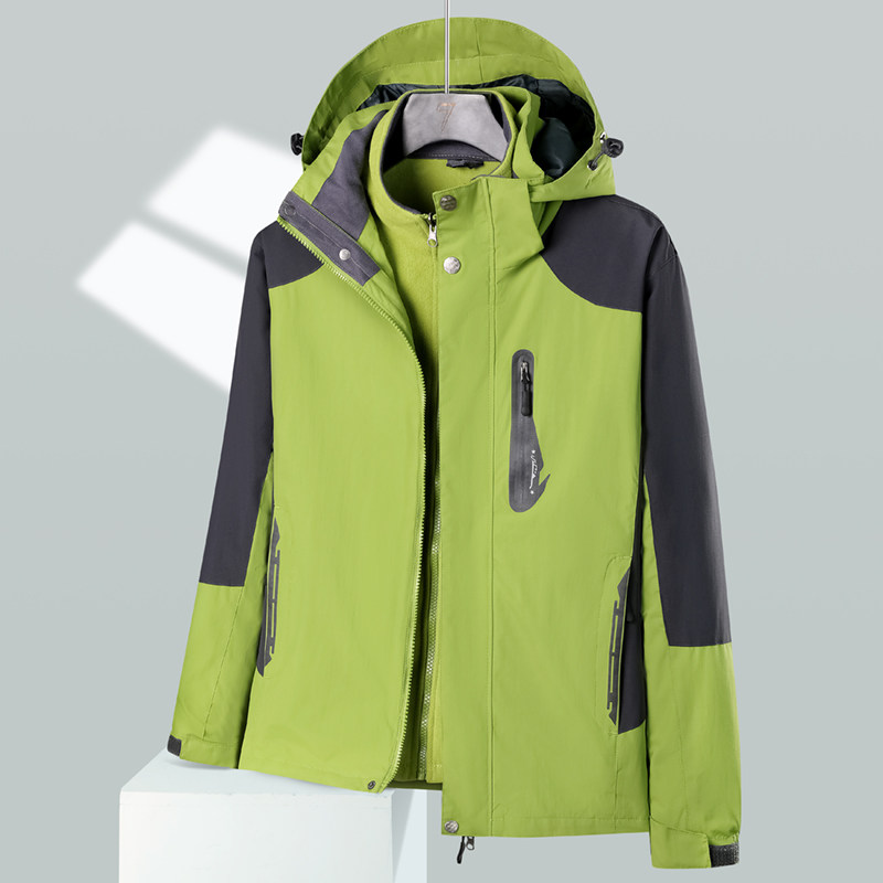 秋冬男女夹克户外三合一情侣冲锋衣可拆卸两件套登山服CF2088P120,男装夹克,星座1410（原1902A）