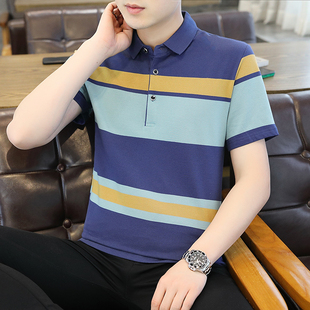 男POLO衫 最新 款 潮男高档T恤纯色商务休闲PL6638P36 春夏秋翻领短袖