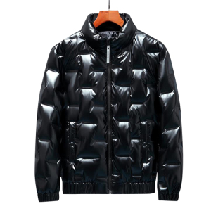 2024新款羽绒服男厚短款亮面保暖白鸭绒 冬季外套反季 YR9821P85图片