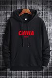 秋卫衣男连帽嘻哈运动外套ins港风休闲上衣潮MS8010红字CHINA-P40，男装卫衣，星座1410（原1902A）