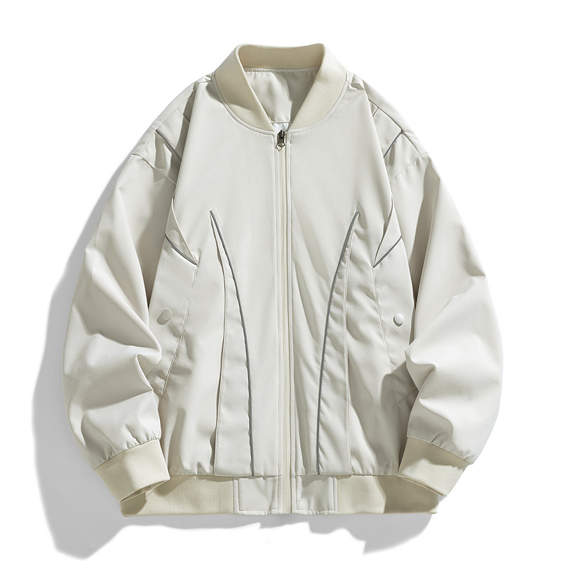 棒球服外套男女春秋季冲锋衣休闲百搭飞行员夹克工装上衣JK238P45图片