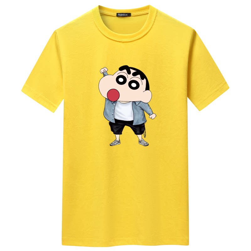 夏季男短袖t恤青春宽松CVC60%棉衣服新款男装DT3290-衬衣小新-P15,男装T恤,星座1410（原1902A）