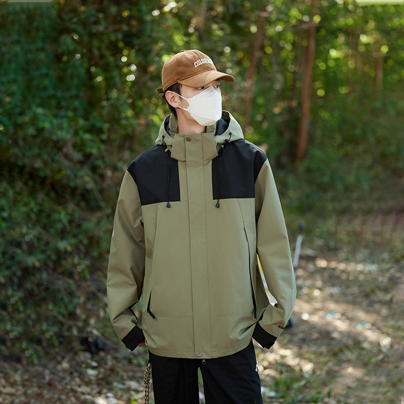 春秋薄男士户外夹克防风防水情侣冲锋衣女登山服外套CF2368DP50,男装夹克,星座1410（原1902A）