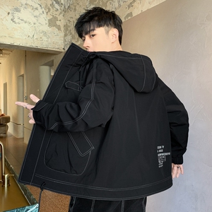 男士外套男春秋季加绒韩版宽松薄款夹克男装运动上衣夹克JK273P50图片
