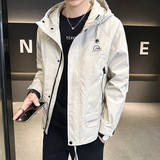 夹克外套男士春秋季薄款上衣连帽工装潮牌工装夹克男装JK9190P90，男装夹克，星座1410（原1902A）