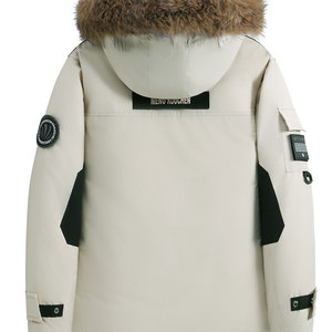 冬889羽绒服跨境205光版可压花青少年户外防寒大衣外套 YR986P120图片