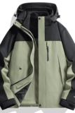 秋冬男女夹克户外三合一情侣冲锋衣可拆卸两件套登山服CF2418P100，男装夹克，星座1410（原1902A）