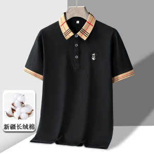 夏季新款男士短袖POLO衫百搭休闲纯棉冰瓷棉冰感翻领T恤 PL199P30图片