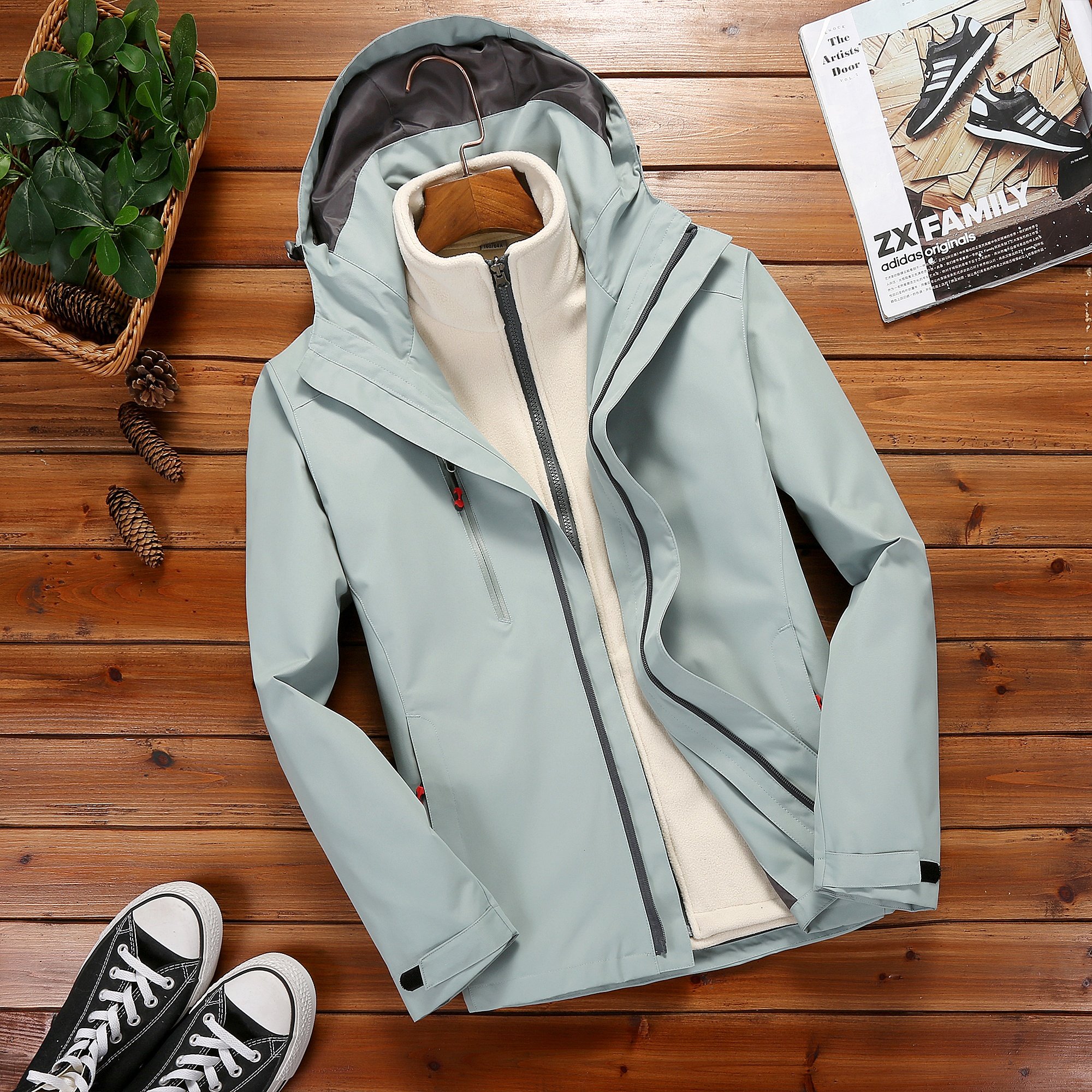 冲锋衣秋冬季三合一防水防风男女同款户外登山露营服CF1921P120,男装夹克,星座1410（原1902A）