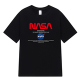 NASA夏季新款男T恤印花百搭港风简约短袖男潮NS39-NASA字母P20，男装T恤，星座1410（原1902A）