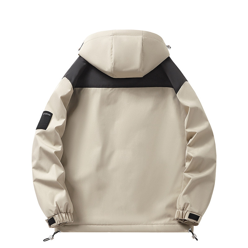 M-8XL大码冲锋衣男士加绒厚春秋户外夹克外套情侣登山服 H6031P90图片