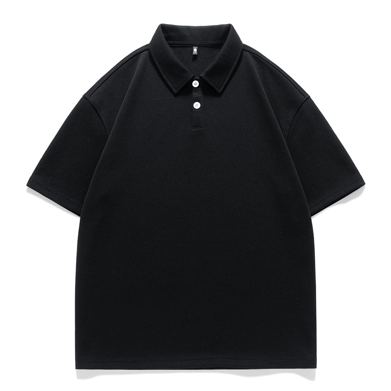 夏季新款纯色短袖POLO衫男二开落肩情侣款短袖T恤衫PL3363P40,男装Polo衫,星座1410（原1902A）