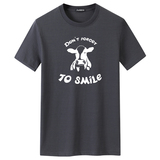 夏季男短袖t恤潮流宽松CVC60%棉衣服新款男装DT3743-微笑奶牛，男装T恤，星座1410（原1902A）