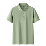 男士POLO衫春夏纯色简约公版商务短袖棉质上衣T恤衫二开PL3399P40，男装Polo衫，星座1410（原1902A）