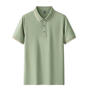 男士POLO衫春夏纯色简约公版商务短袖棉质上衣T恤衫二开PL3399P40图片