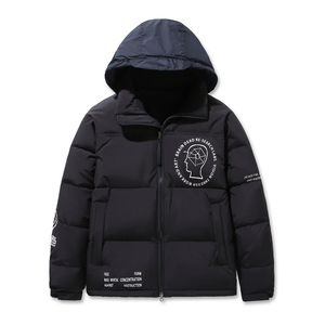 2021新款男士羽绒服短款情侣装脑死亡白鸭绒防寒服外套YR9802图片