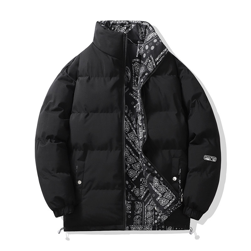 双面穿秋冬季男士棉衣休闲棉服加厚棉袄面包服立领外套MY2088P55,男装棉衣,星座1410（原1902A）