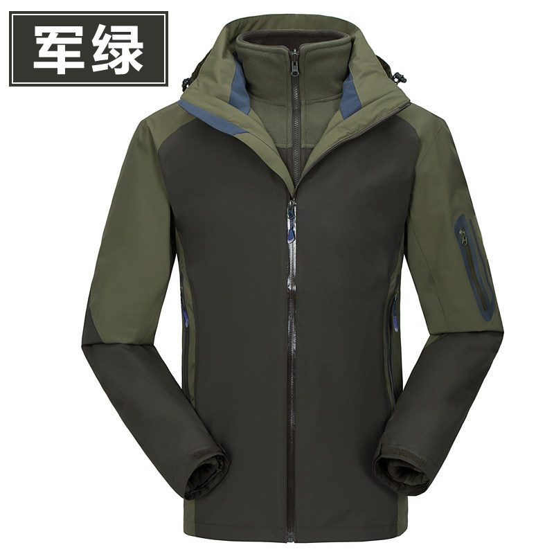 新款户外冲锋衣男女潮流百搭三合一防风防水登山服外套CF1598P230,男装夹克,星座1410（原1902A）