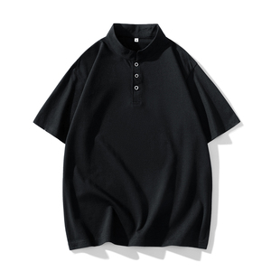 得物直播 小立领男士POLO衫 短袖Polo衫 PL318P40图片
