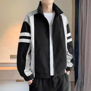 男士防水夹克春秋季宽松情侣 立领工装防泼水男夹克 JK1573P70图片