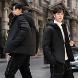 连帽羽绒服男宽松纯白鸭绒上衣青年保暖轻薄款休闲外套YR1598P70，男装羽绒服，星座1410（原1902A）