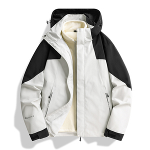 秋冬男女款夹克户外三合一冲锋衣可拆卸两件套登山服 CF2608P100图片