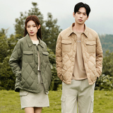 2024羽绒服男女同款宽短款翻领情侣上衣外套90%白鸭绒YR2310P160，男装羽绒服，星座1410（原1902A）