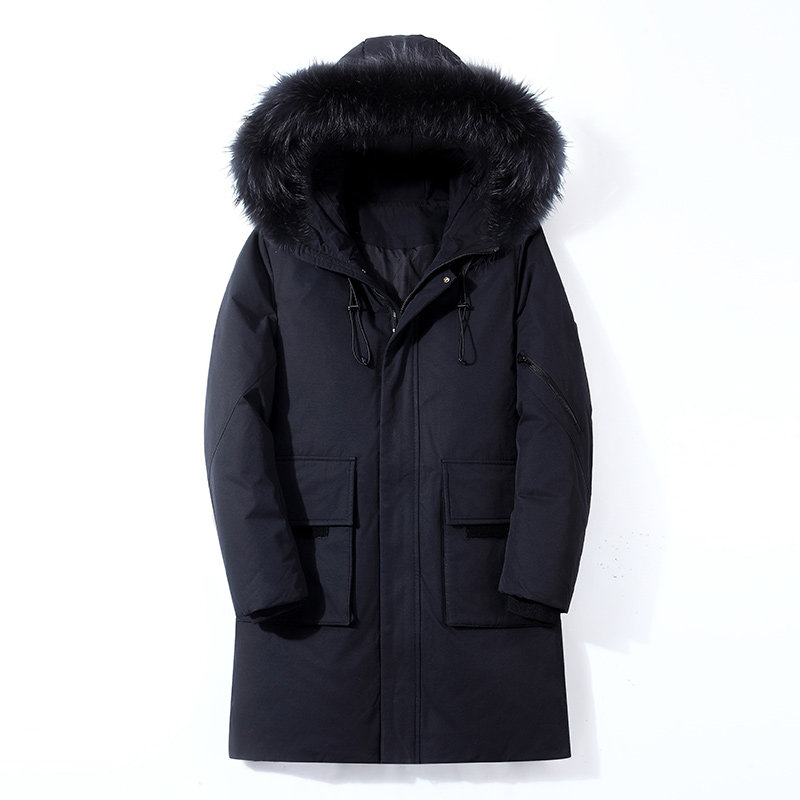 2026冬新款男士羽绒服中长款情侣毛领连帽加厚保暖外套YR925P100,男装羽绒服,星座1410（原1902A）