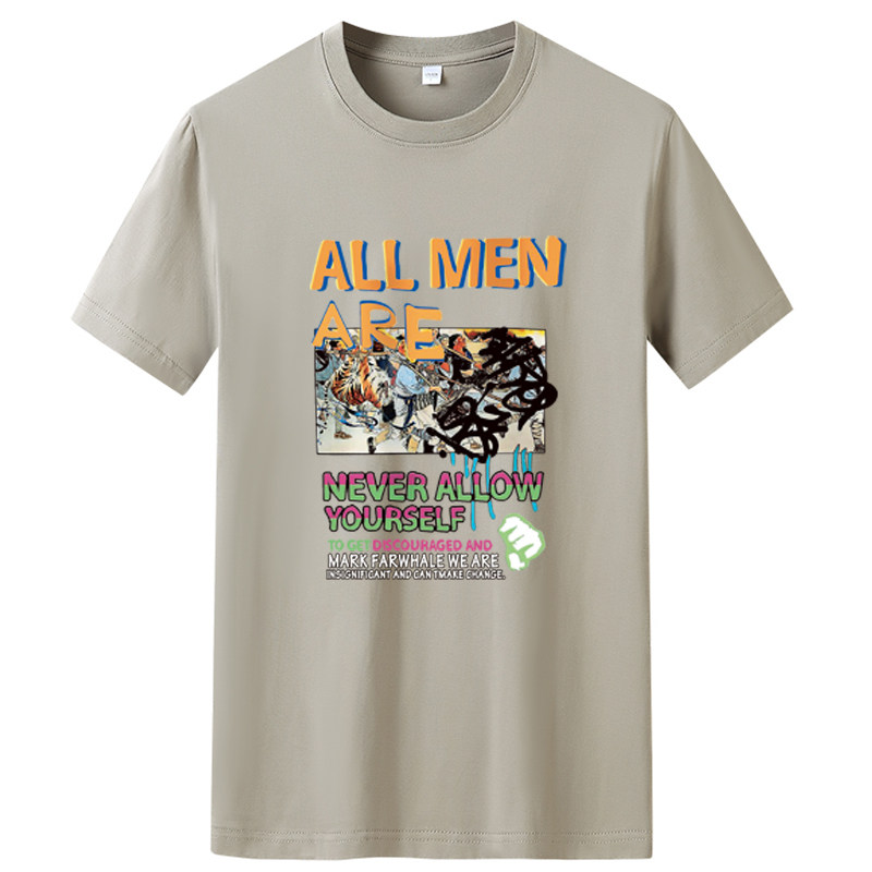 夏季男士短袖t恤潮流潮牌宽松纯棉衣服2021新款DT4532-ALLMEN-P15,男装T恤,星座1410（原1902A）