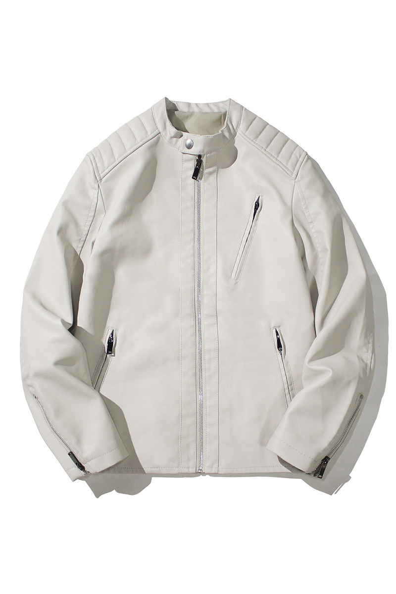 跨境外贸男士外套春秋款皮衣夹克男装PU皮机车服外套皮衣PY601P76,男装夹克,星座1410（原1902A）