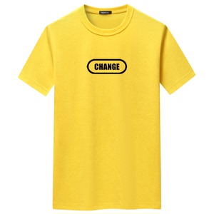 夏季男短袖t恤潮流宽松CVC60%棉衣服新款男装DT3376-change-P15图片