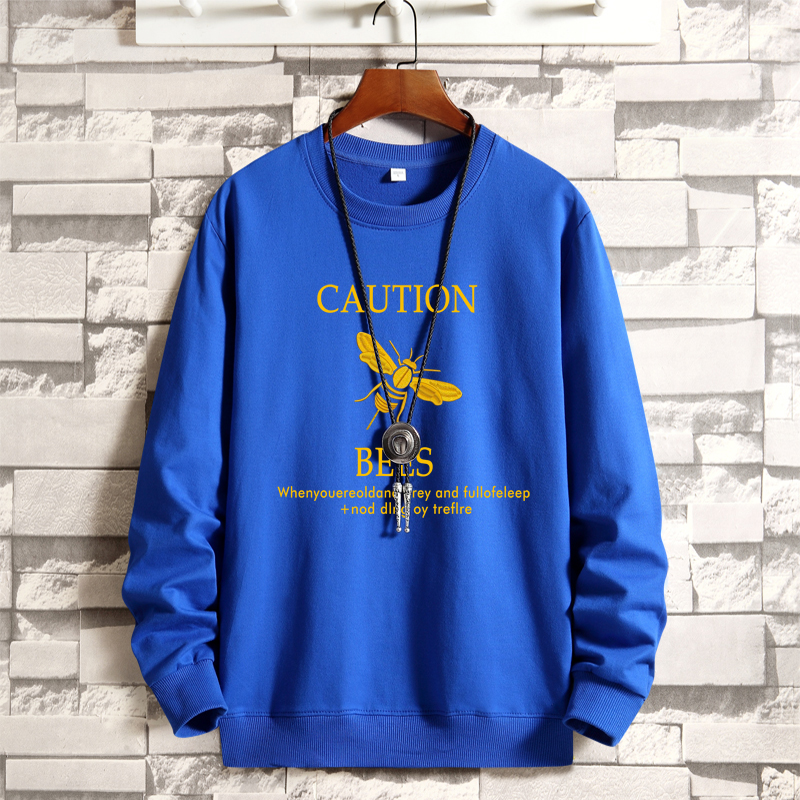 Men's round neck Korean hip hop sports coat ins Hong Kong style casual top fashion