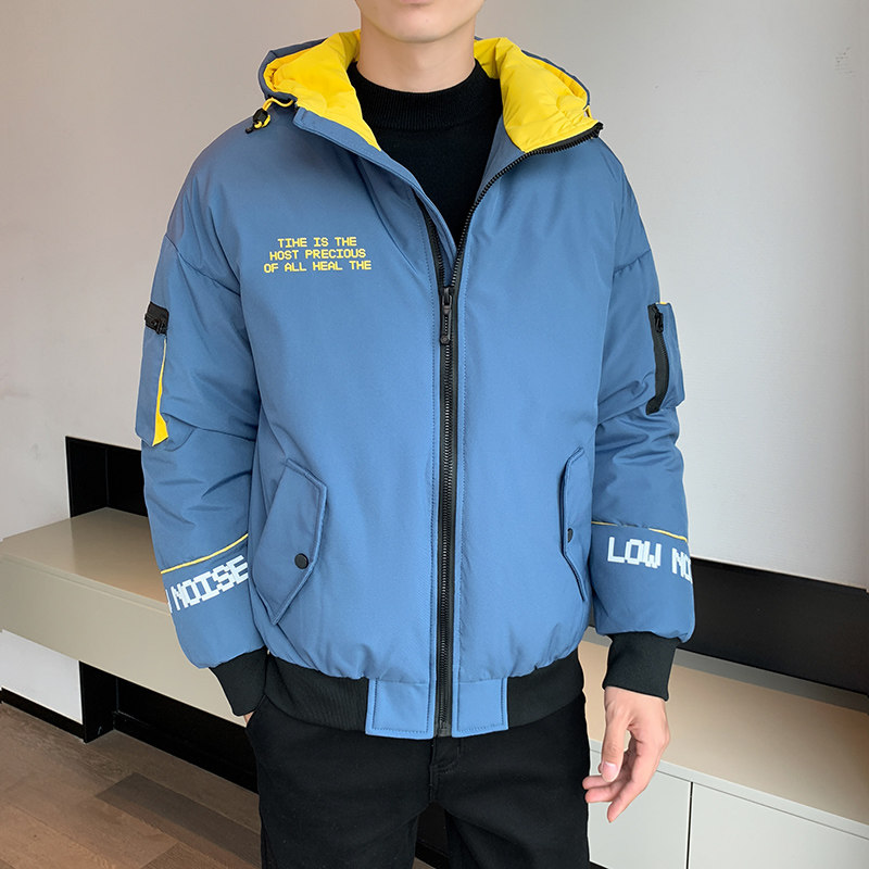 90绒潮牌连帽羽绒服工装多口袋羽绒外套男羽绒夹克大码YR9088P150,男装夹克,星座1410（原1902A）