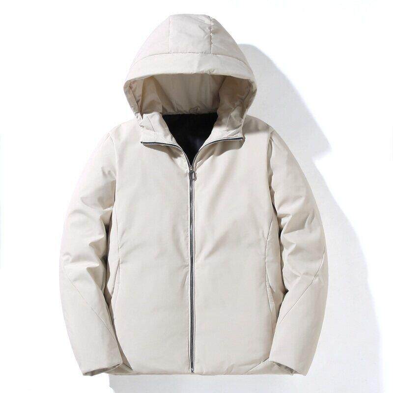 冬新品加厚连帽羽绒服男士短款青年白鸭绒保暖休闲大码YR1598,男装羽绒服,星座1410（原1902A）