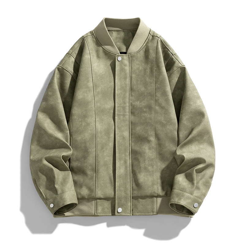 美式PU皮棒球服外套男春秋季新款潮早春痞帅工装男夹克JK206P80,男装夹克,星座1410（原1902A）