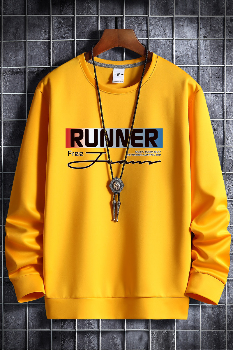 秋卫衣男圆领韩版嘻哈运动外套ins港风上衣潮WY9258-RUNNER-P25,男装卫衣,星座1410（原1902A）