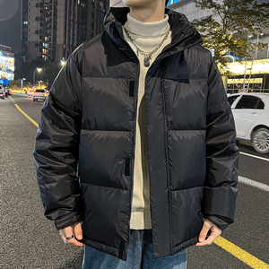 2026冬季短款男士羽绒服青年男女立领宽松上衣加厚外套YR1029P70图片