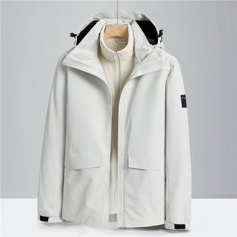 户外冲锋衣男女秋冬季加绒加厚防风防水滑雪登山服外套CF9975P125图片
