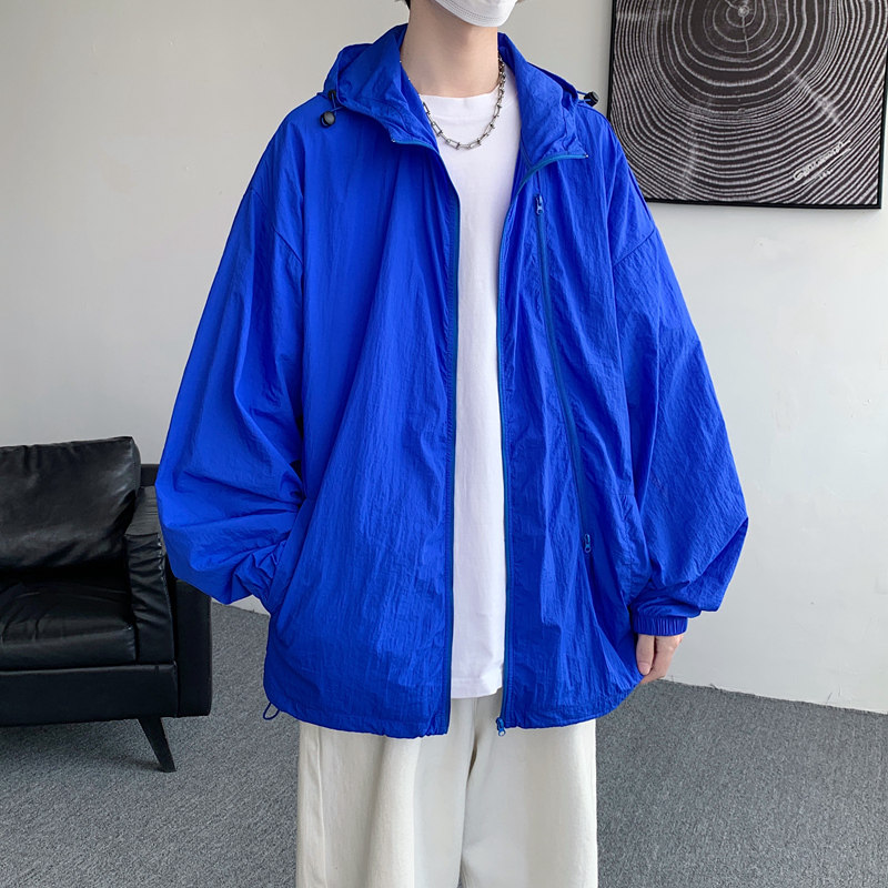 防晒衣男夏季冰丝薄外套学生港风防晒服大码超薄透气皮肤衣F03P48,男装防晒衣,星座1410（原1902A）