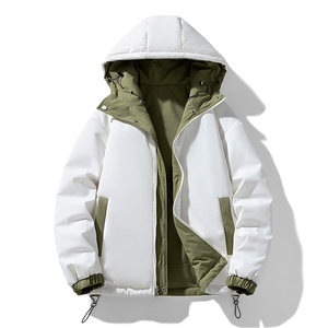 男装加厚冬棉衣男情侣棉服纯色连帽棉衣外套两面穿棉袄MY9568P100图片