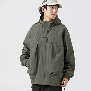 美式复古冲锋衣外套男女户外登山情侣运动工装夹克 JK23-745P40图片