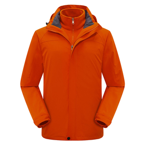 新款纯色三合一冲锋衣男女款户外防风防水轻量登山服CF905P145图片